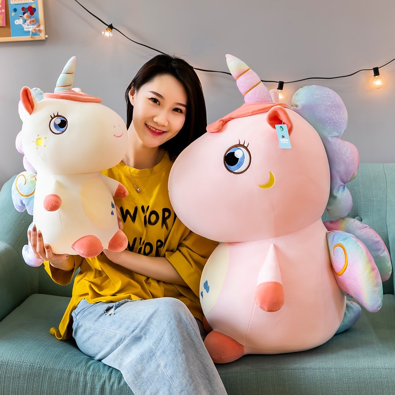 25 60cm Kawaii Giant Unicorn Plush Toy Soft Stuffed Unicorn Soft Dolls Animal Horse Toys for 2